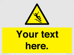 Custom Slippery Stairs Sign